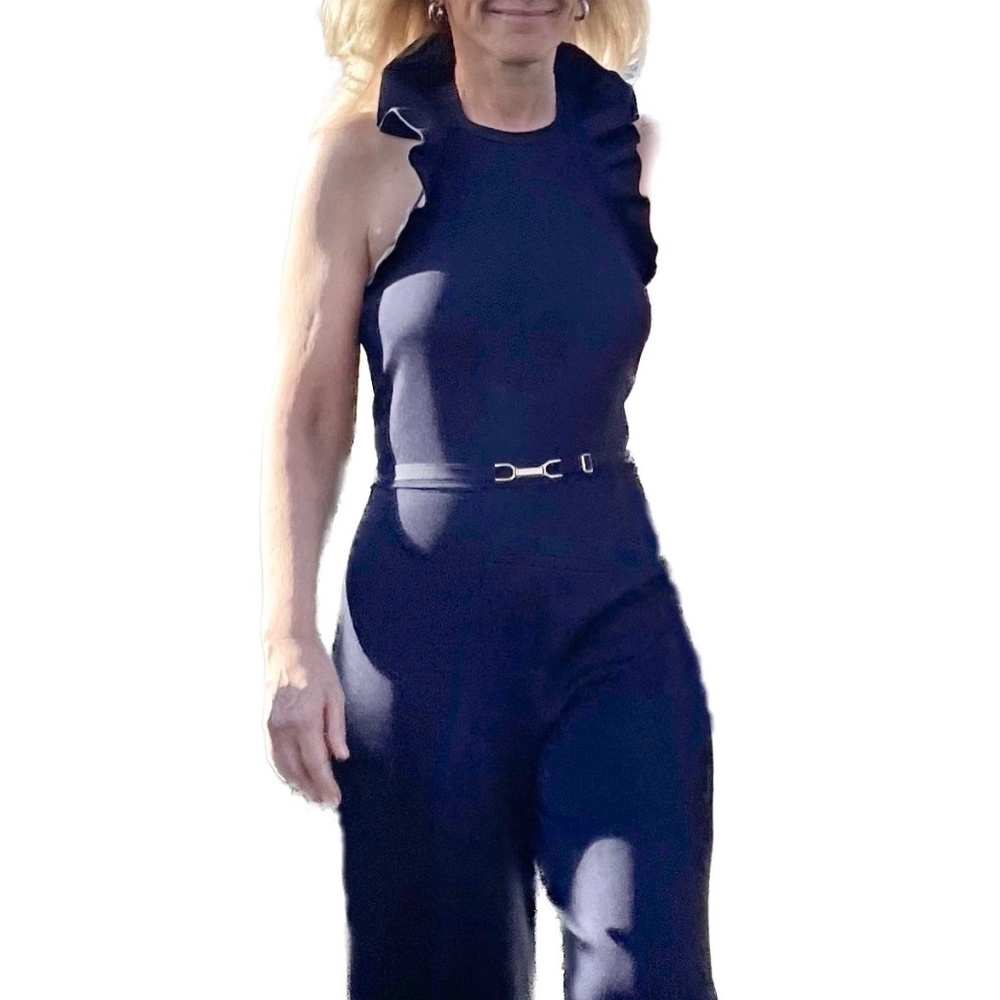 Ralph Lauren Collection - Belted Sweater Jumpsuit